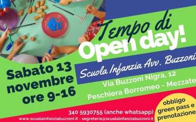 Tempo di Openday – 13 novembre